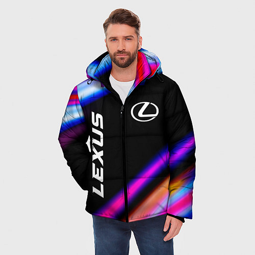 Мужская зимняя куртка Lexus Speed Lights / 3D-Черный – фото 3