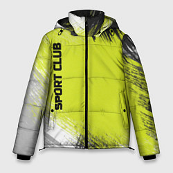 Мужская зимняя куртка Sports club gray green pattern