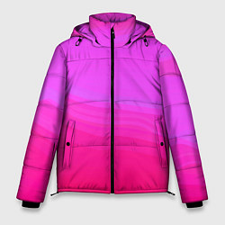 Куртка зимняя мужская Neon pink bright abstract background, цвет: 3D-красный