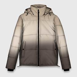 Куртка зимняя мужская Gradient in warm brown tones, цвет: 3D-черный