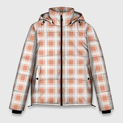 Мужская зимняя куртка Light beige plaid fashionable checkered pattern