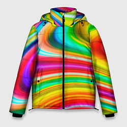 Куртка зимняя мужская Rainbow colors, цвет: 3D-красный