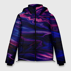 Мужская зимняя куртка Фиолетово-розовый абстрактный узор