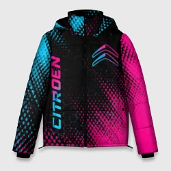 Куртка зимняя мужская Citroen - Neon Gradient, цвет: 3D-черный
