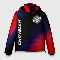 Куртка зимняя мужская Chrysler красный карбон, цвет: 3D-черный