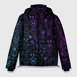 Куртка зимняя мужская Разные персонажи игр, цвет: 3D-черный