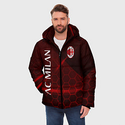 Куртка зимняя мужская Ac milan Соты, цвет: 3D-черный — фото 2