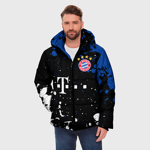 Мужская зимняя куртка Bayern munchen Краска / 3D-Черный – фото 3