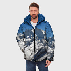 Куртка зимняя мужская Канченджанга, Гималаи, 8 586 м, цвет: 3D-черный — фото 2