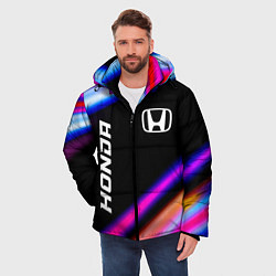 Куртка зимняя мужская Honda speed lights, цвет: 3D-черный — фото 2