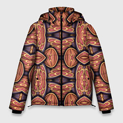 Куртка зимняя мужская Объемная абстракция, цвет: 3D-светло-серый