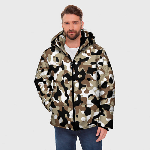 Мужская зимняя куртка Камуфляж Open Terrain / 3D-Черный – фото 3