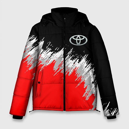 Мужская зимняя куртка Тойота камри - краска / 3D-Красный – фото 1
