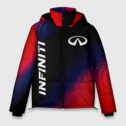 Куртка зимняя мужская Infiniti красный карбон, цвет: 3D-черный