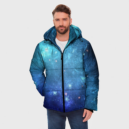 Мужская зимняя куртка Ледяная туманность / 3D-Черный – фото 3