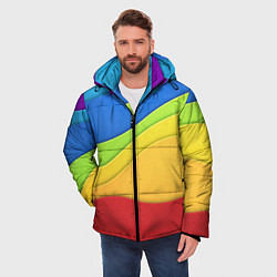 Куртка зимняя мужская Семь цветов радуги, цвет: 3D-красный — фото 2