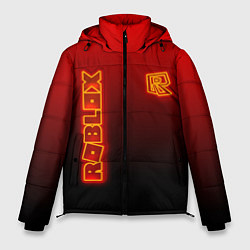 Куртка зимняя мужская Roblox светящийся логотип, цвет: 3D-светло-серый