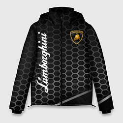 Куртка зимняя мужская Lamborghini карбон, цвет: 3D-светло-серый