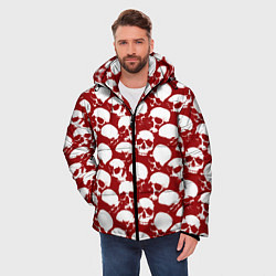 Куртка зимняя мужская Череп и кровь, цвет: 3D-черный — фото 2
