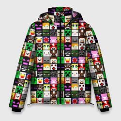 Куртка зимняя мужская Minecraft characters, цвет: 3D-красный