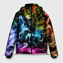 Куртка зимняя мужская Эйфория в дыму, цвет: 3D-черный
