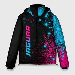 Куртка зимняя мужская Jaguar - neon gradient: по-вертикали, цвет: 3D-черный