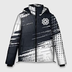 Куртка зимняя мужская Breaking benjamin абстракция, цвет: 3D-светло-серый