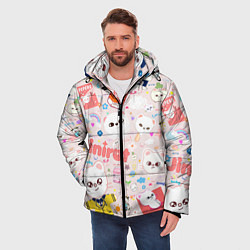 Куртка зимняя мужская Skzoo Jinniret pattern cartoon avatar, цвет: 3D-красный — фото 2