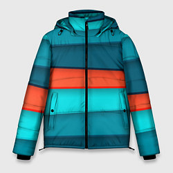 Куртка зимняя мужская Геометрические непараллельные пластины, цвет: 3D-светло-серый