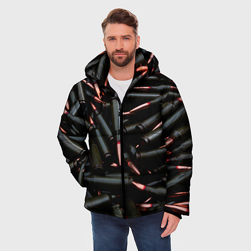 Мужская зимняя куртка Черные патроны / 3D-Черный – фото 3
