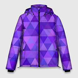 Мужская зимняя куртка Фиолетовые фигуры