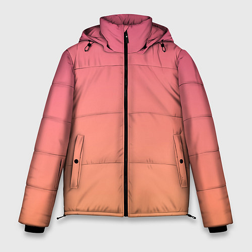 Мужская зимняя куртка Закатное небо / 3D-Красный – фото 1