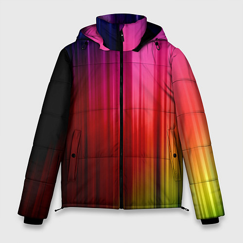 Мужская зимняя куртка Цветной спектр / 3D-Красный – фото 1