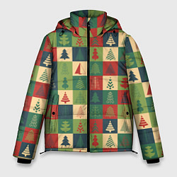 Куртка зимняя мужская Здравствуй ёлка Новый год, цвет: 3D-красный