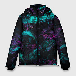 Куртка зимняя мужская Неоновые Коралы, цвет: 3D-красный