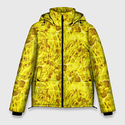 Мужская зимняя куртка Жёлтый лёд - текстура