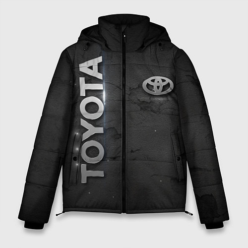Мужская зимняя куртка Toyota cracks / 3D-Красный – фото 1