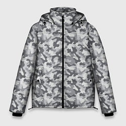 Куртка зимняя мужская Камуфляж М-21 серый, цвет: 3D-черный
