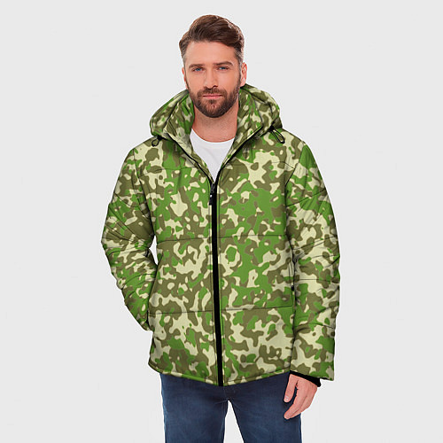 Мужская зимняя куртка Камуфляж ЕМР цифра / 3D-Черный – фото 3