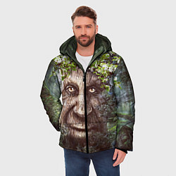 Куртка зимняя мужская Мудрое Таинственное Дерево, цвет: 3D-красный — фото 2