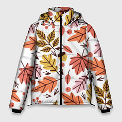 Мужская зимняя куртка Осенний паттерн - листья