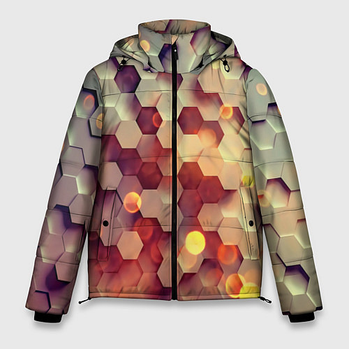Мужская зимняя куртка Ультра блики / 3D-Светло-серый – фото 1