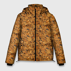 Куртка зимняя мужская Пробковое дерево - текстура, цвет: 3D-красный