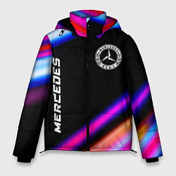 Куртка зимняя мужская Mercedes speed lights, цвет: 3D-черный