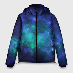 Куртка зимняя мужская Космический пейзаж во Вселенной, цвет: 3D-черный
