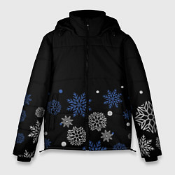Мужская зимняя куртка Снежинки - Новогодние