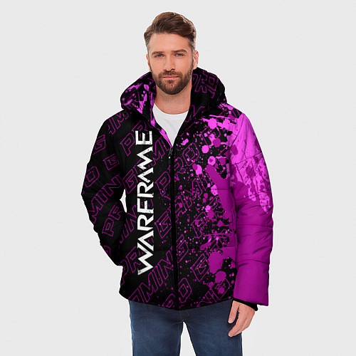 Мужская зимняя куртка Warframe pro gaming: по-вертикали / 3D-Черный – фото 3