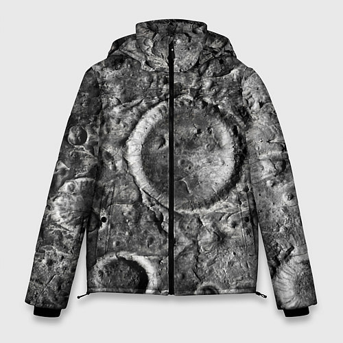 Мужская зимняя куртка Поверхность луны / 3D-Красный – фото 1