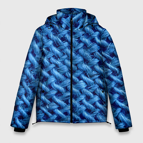 Мужская зимняя куртка Грубая вязка - Fashion 2099 / 3D-Светло-серый – фото 1
