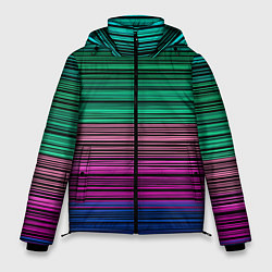 Мужская зимняя куртка Разноцветные неоновые шелковые нити